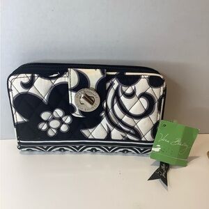 Vera Bradley RETIRED PATTERN Day and Night Black and White Women's Wallet